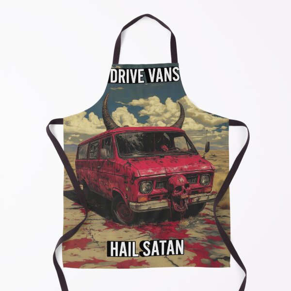 Item preview, Drive Vans Hail Satan designed and sold by CursedbyLilith.