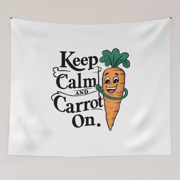 Item preview, Keep Calm and Carrot On Design designed and sold by MrHStudio.