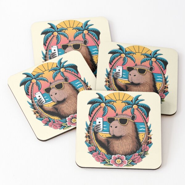 Item preview, Capybara on the beach designed and sold by YoungMind95.