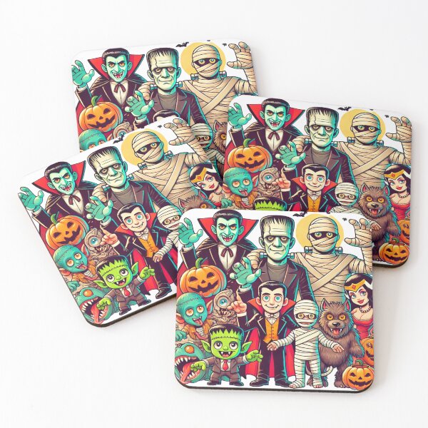 Item preview, Friendly Classic Monsters designed and sold by Mjonkey.