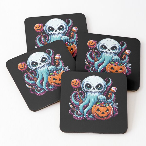 Item preview, Octopus Scary Halloween Ghost Spooky Pumpkin Candy designed and sold by Artistoos.