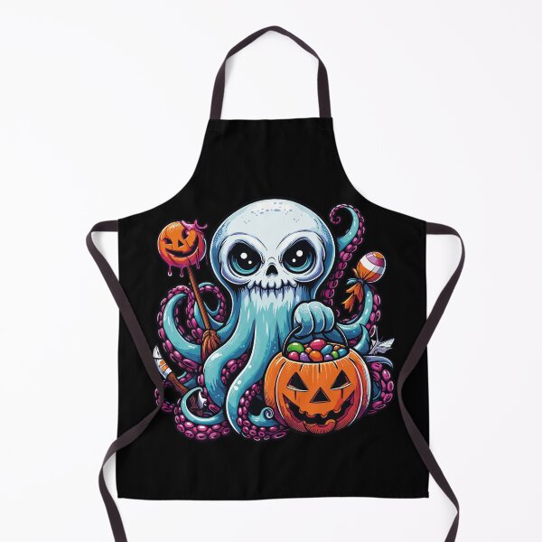 Item preview, Octopus Scary Halloween Ghost Spooky Pumpkin Candy designed and sold by Artistoos.