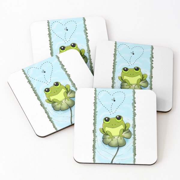Item preview, Round green frog designed and sold by JadeWolfArt.