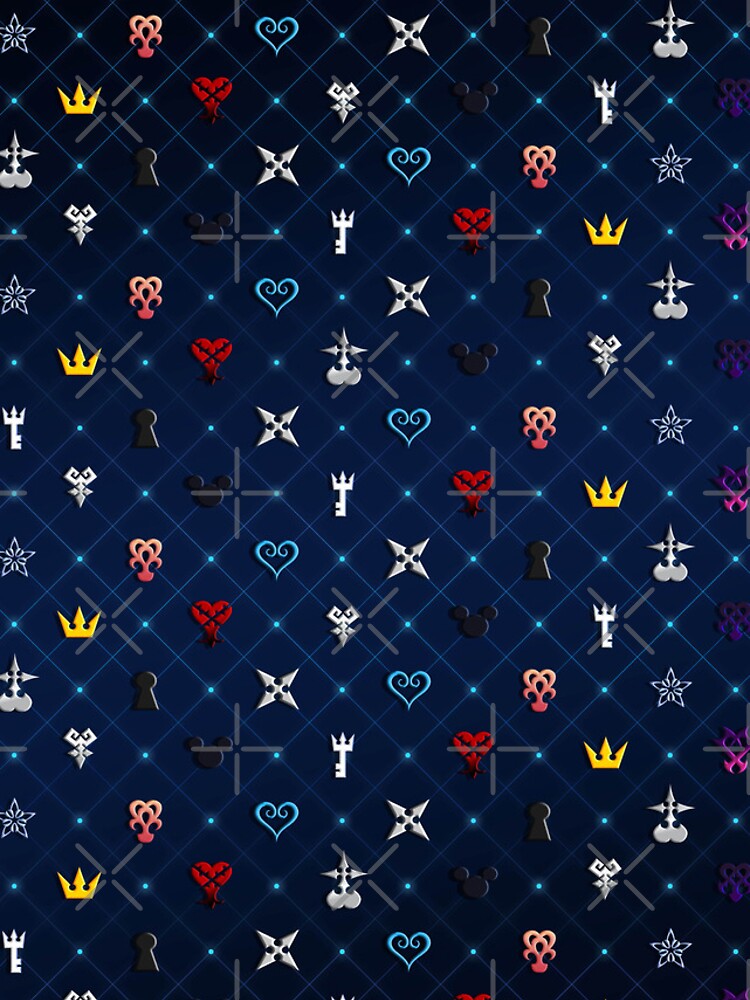 Imagen 4 de 4, Funda de iPhone con la obra Patrón Kingdom Hearts versión 2, diseñada y vendida por MeMinch.