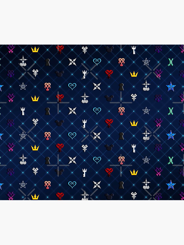 Imagen 5 de 5, Alfombrilla de ratón con la obra Patrón Kingdom Hearts versión 2, diseñada y vendida por MeMinch.