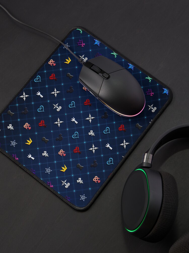 Imagen 4 de 5, Alfombrilla de ratón con la obra Patrón Kingdom Hearts versión 2, diseñada y vendida por MeMinch.