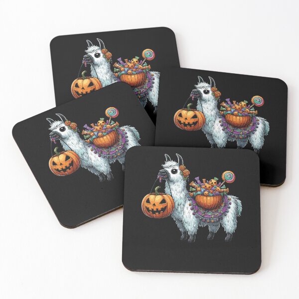 Item preview, Llama Scary Halloween Ghost Spooky Pumpkin Candy designed and sold by Artistoos.