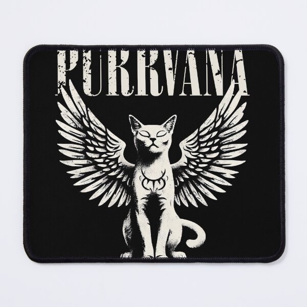 Item preview, Purrvana Cat | Grunge Style Angel Cat Design designed and sold by Aredbox.