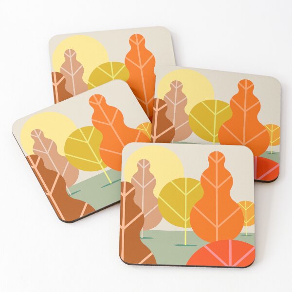 Item preview, Autumn Fall Trees Abstract Art designed and sold by Jeallan Designs.