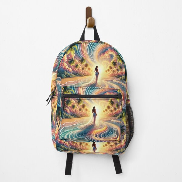 Item preview, 3-D Surreal Sunset Serenity: Infinite Tropical Beach Dream designed and sold by Meta2Physical.