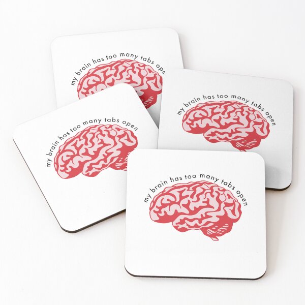 Item preview, my brain has too many tabs open designed and sold by merialnam.
