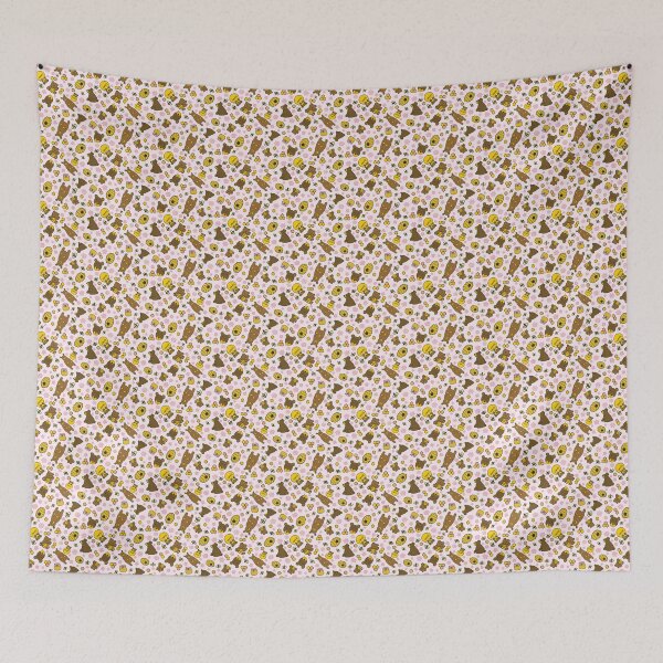 Item preview, Buzzy Bees in Blush Pink designed and sold by Leah Fox.