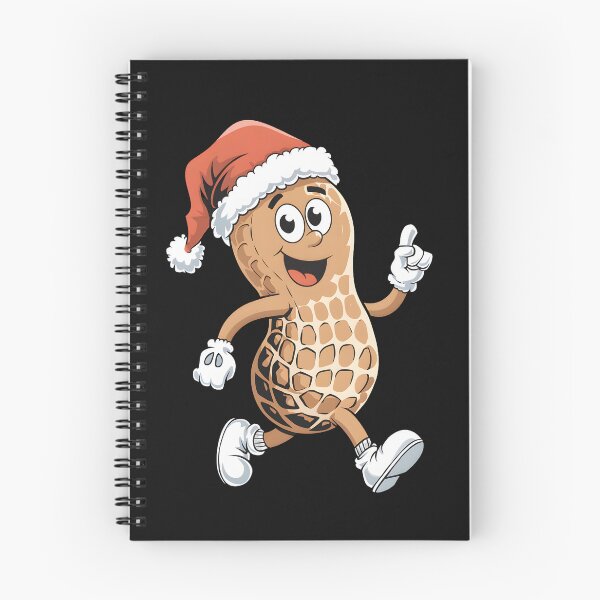 Item preview, Cheerful Cartoon Peanut in Christmas Wearing Santa hat designed and sold by clothesy7.