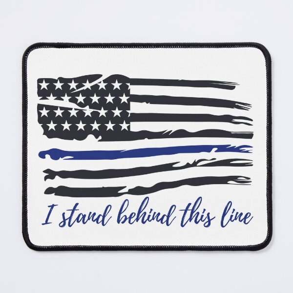 Item preview, Thin Blue Line - I Stand Behind This Line designed and sold by TSF LifeStyle Designs.