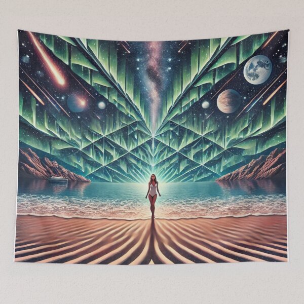 Item preview, Infinite 3-D Cosmic Serenity: Northern Lights Dreamscape w/ Optical Illusion & Hidden Imagery designed and sold by Meta2Physical.