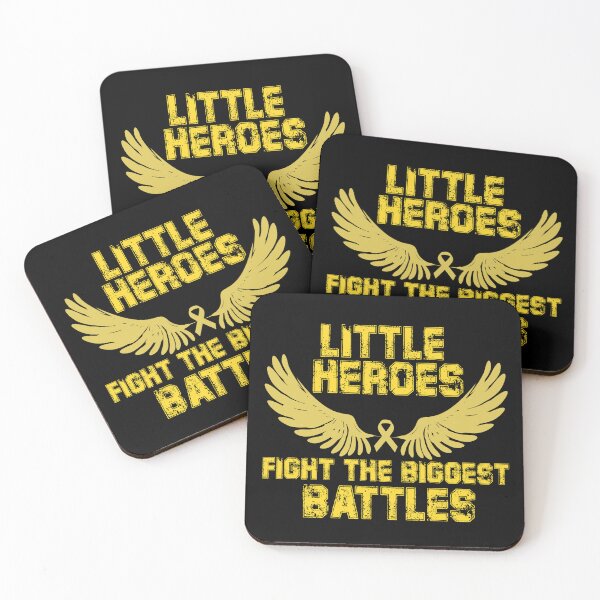 Item preview, Childhood Cancer Awareness - Little heroes fight the biggest battles designed and sold by Mahmoud Salah.