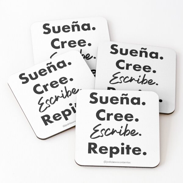 Item preview, Dream. Believe. Write. Repeat. (Letters in black) designed and sold by jxocontentas.