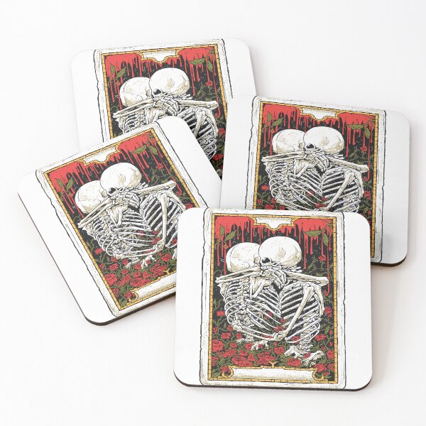 Item preview, Eternal Embrace Skeletons in Love and Death designed and sold by DrawHandArt.