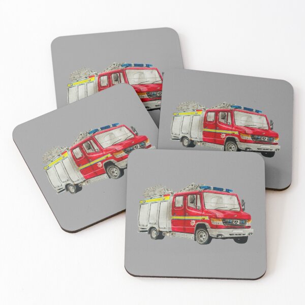 Item preview, Scottish fire and rescue fire engine cut out design designed and sold by Truck drawing art.