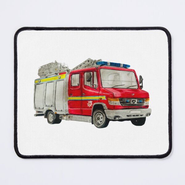 Item preview, Scottish fire and rescue fire engine cut out design designed and sold by Truck drawing art.