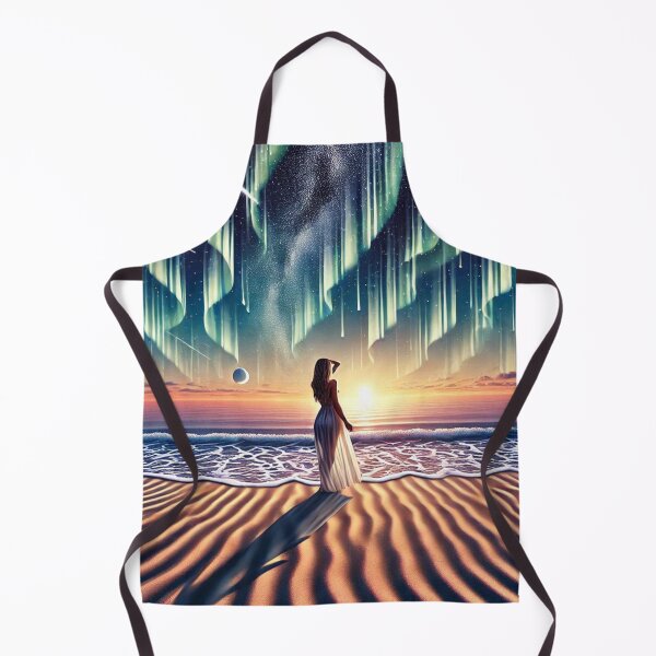 Item preview, Cosmic Beachscape: Aurora Dreaming 3-D Optical Illusion Seamless Sunset designed and sold by Meta2Physical.