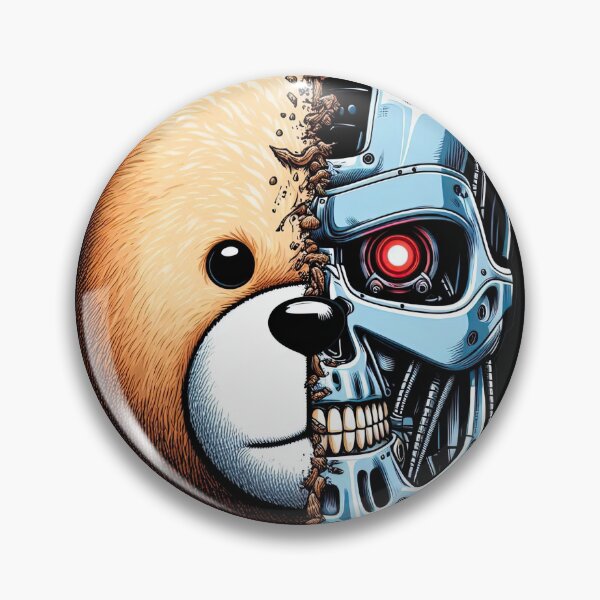 Item preview, Cyborg Teddy Bear | Funny Sci-Fi Mashup Art designed and sold by Aredbox.