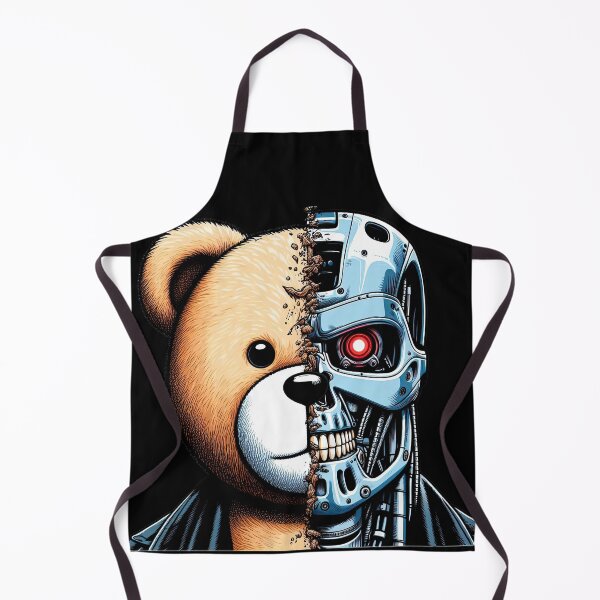Item preview, Cyborg Teddy Bear | Funny Sci-Fi Mashup Art designed and sold by Aredbox.