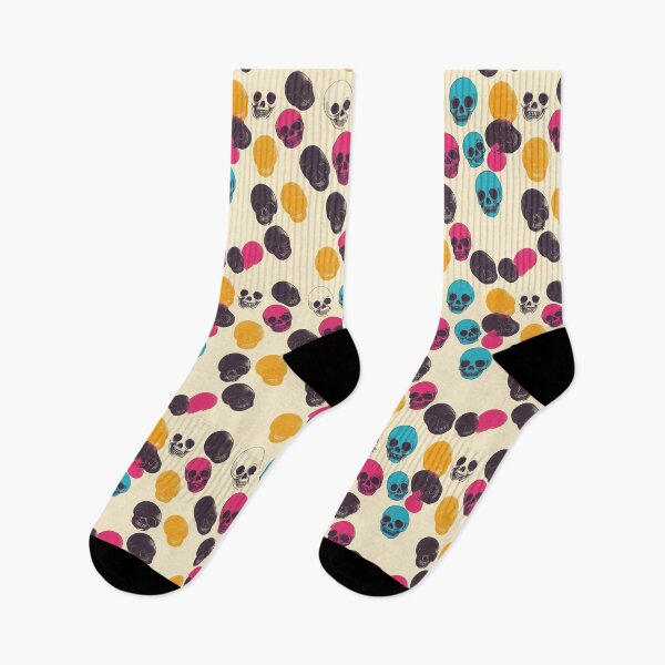 Item preview, CMYK Skull Pattern - Psychedelic Style with Skulls in Cyan, Magenta, Yellow and Black designed and sold by Raul Divaine.