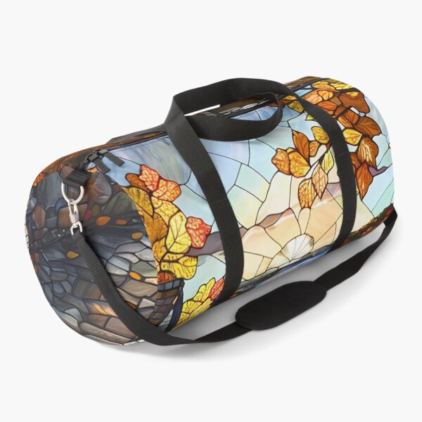 Item preview, Maine Coastal Village in Autumn Stained Glass designed and sold by Matt's Artificial Nature.