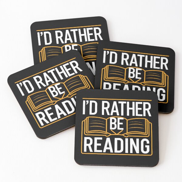 Item preview, I'd Rather Be Reading for Reading Enthusiasts & Book Lovers designed and sold by KLArtzStore.