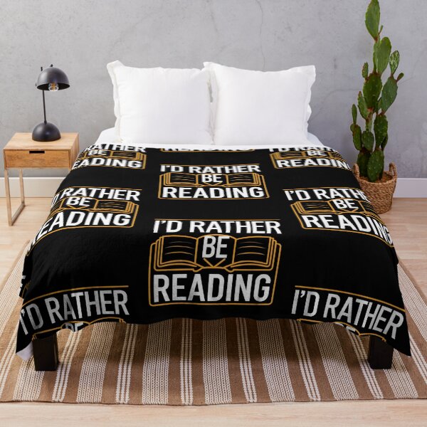 Item preview, I'd Rather Be Reading for Reading Enthusiasts & Book Lovers designed and sold by KLArtzStore.