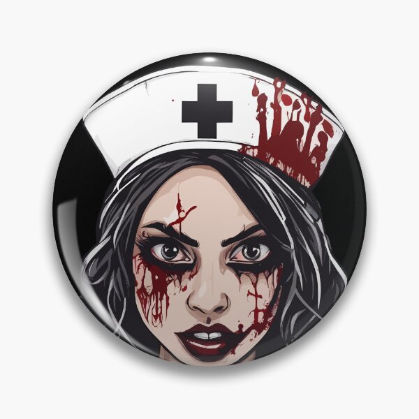 Item preview, Calm Down I'm A Nurse Zombie Nurse Horror Halloween designed and sold by Quirky Shirts.