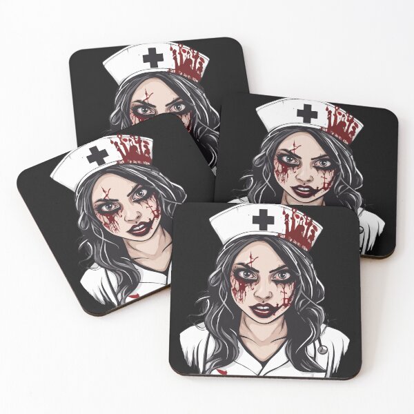 Item preview, Calm Down I'm A Nurse Zombie Nurse Horror Halloween designed and sold by Quirky Shirts.