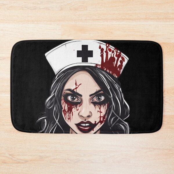 Item preview, Calm Down I'm A Nurse Zombie Nurse Horror Halloween designed and sold by Quirky Shirts.