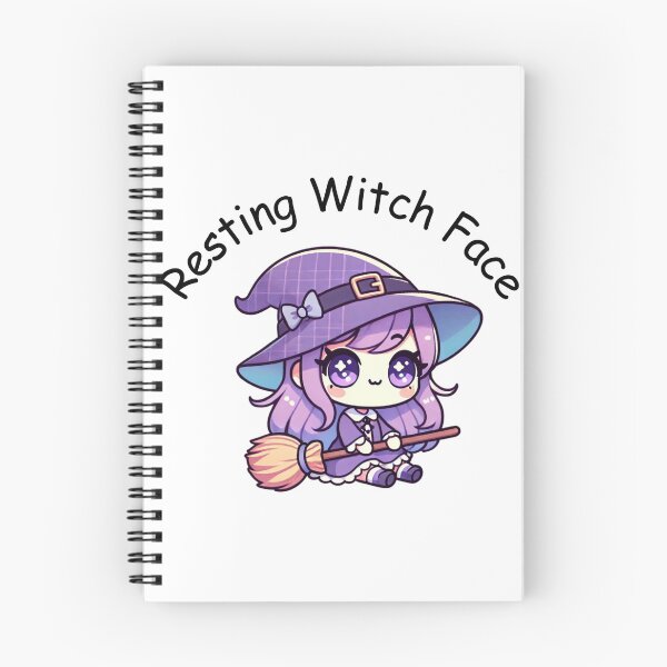 Item preview, Kawaii Witch Design - 'Resting Witch Face' Adorable designed and sold by sadman73.