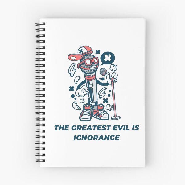 Item preview, "The Greatest Evil is Ignorance" T-Shirt designed and sold by fashionsicon.