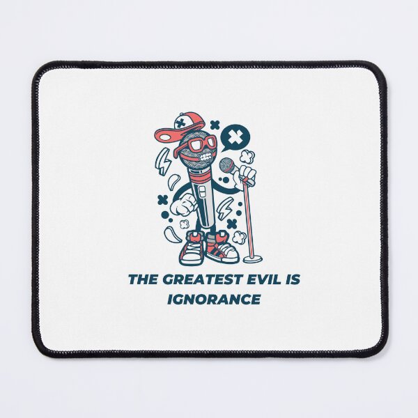 Item preview, "The Greatest Evil is Ignorance" T-Shirt designed and sold by fashionsicon.