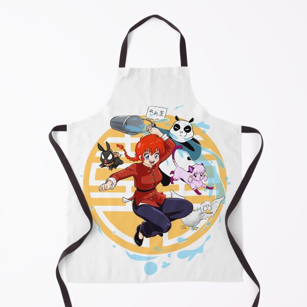 Item preview, Ranma girl with water jump and shampoo cat, pchan the pig, panda and duck designed and sold by mtdessin.