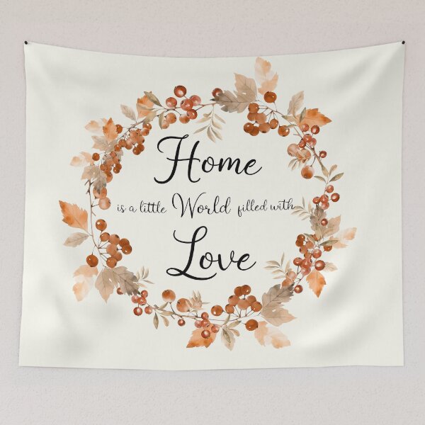 Item preview, WREATH HOME LOVE by Monika Strigel designed and sold by SunlightStudios.
