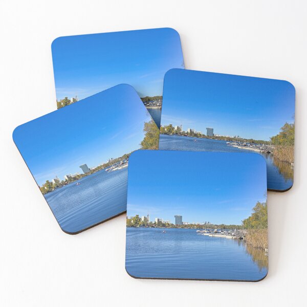 Item preview, Skyline of Vienna and Donau river, autumn season designed and sold by goceris.