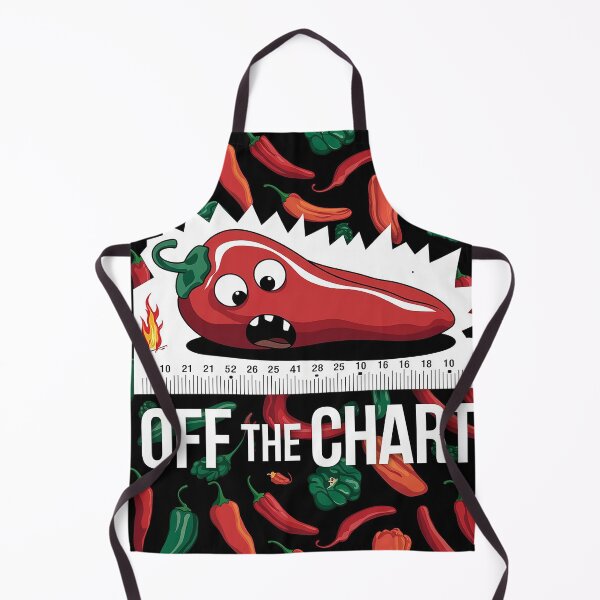 Item preview, Whimsical Chili Pepper Breaking Heat Scale - Fun Food Illustration designed and sold by The Digital Compass.