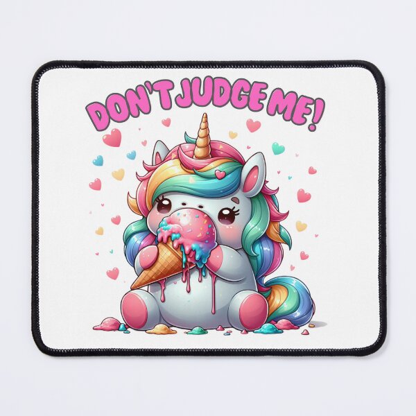 Item preview, Don't Judge Me Unicorn eating Ice-Cream Lover designed and sold by MERCH HQ.