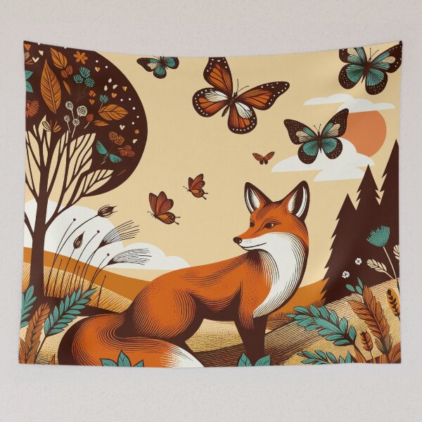Item preview, Fox in a Meadow designed and sold by OutOfNowhere.
