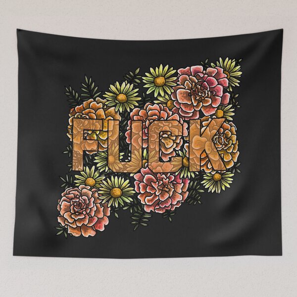 Item preview, Fuck - Marigold and Daisies designed and sold by Art by Veya.