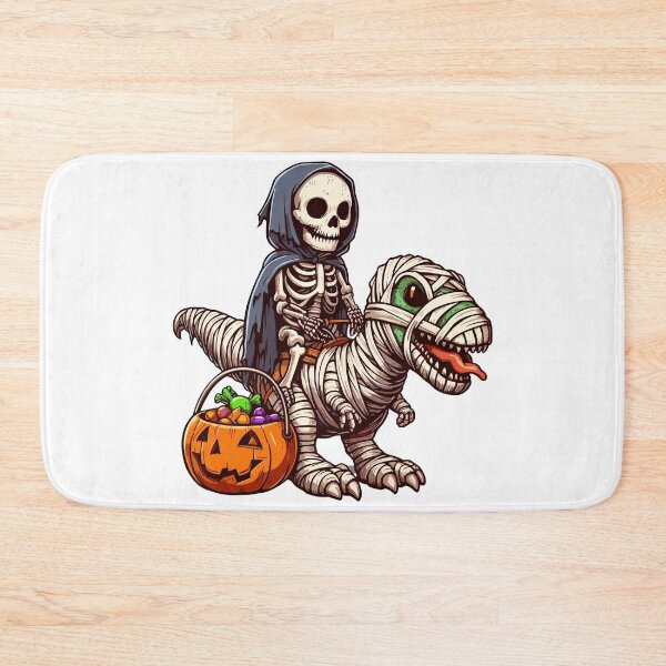 Item preview, Skeleton Rider on Mummy Dinosaur Halloween designed and sold by Quirky Shirts.