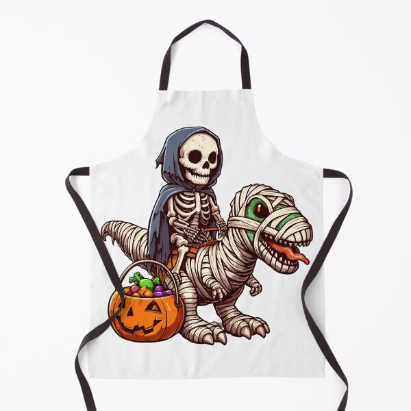 Item preview, Skeleton Rider on Mummy Dinosaur Halloween designed and sold by Quirky Shirts.
