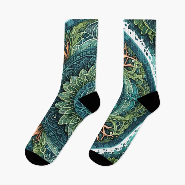 Item preview, Intricate Nature Mandala with Forest Motif designed and sold by MandalasShops.