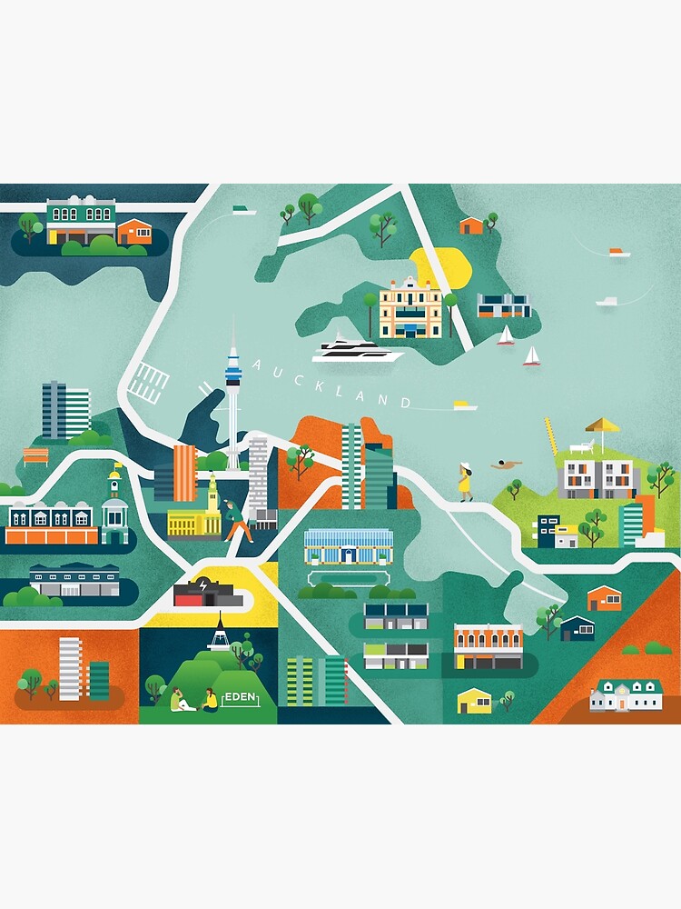 "Auckland" Canvas Print for Sale by mazakii Redbubble