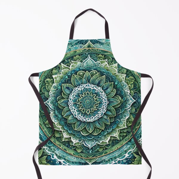 Item preview, Emerald Jade Flower Mandala designed and sold by MandalasShops.