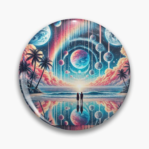 Item preview, Cosmic Couple Winter Wonderland: Infinite Tropical Snowstorm Serenity designed and sold by Meta2Physical.